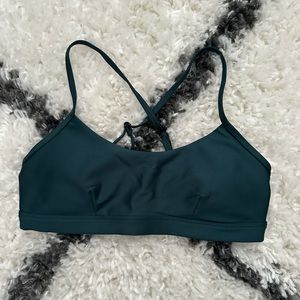 Alo Airlift Intrigue Bra - Midnight Green